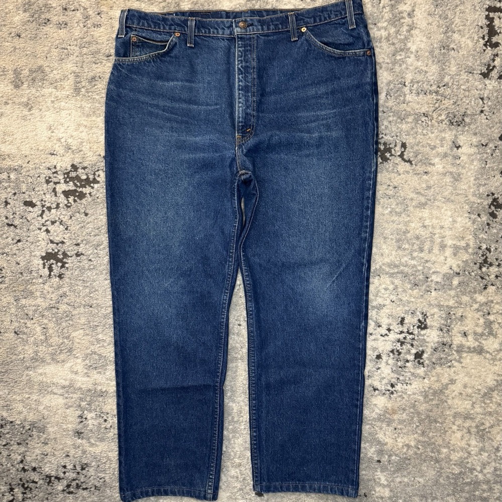 Vintage Levis 509 Orange Tab Jeans Mens 42x30 Straight Leg USA 80s